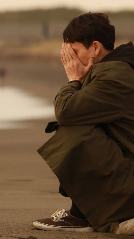 person suffering from mental health