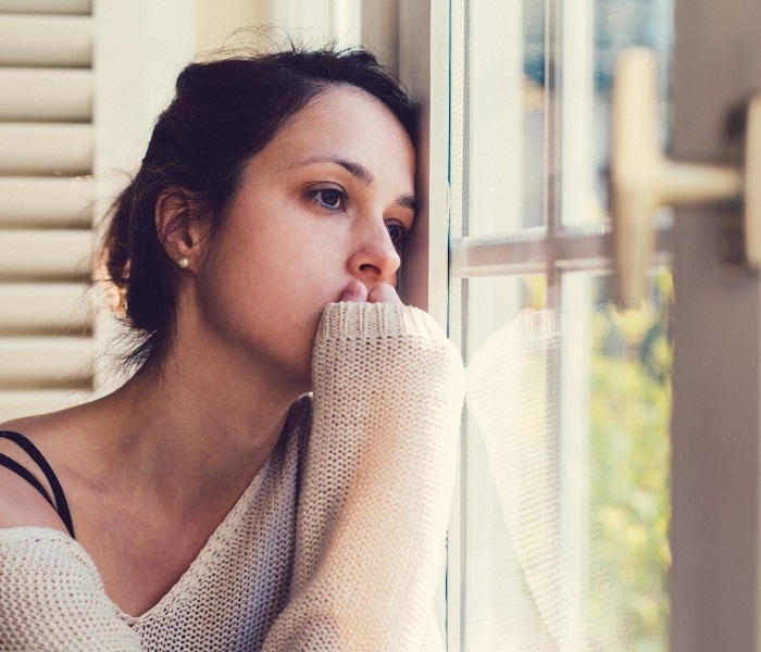 woman being depressed